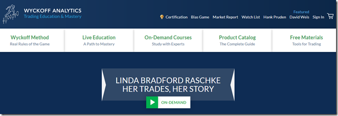 Wyckoff Analytics – Linda Bradford Raschke – Her Trades Her Story Download - Amazon Download-Amazon Download